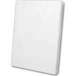 Bavlněné prostěradlo s gumou 120x200 Bílé na vysokou matraci