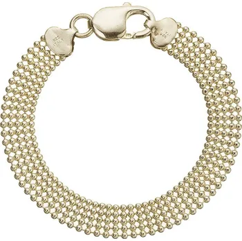 Šperk Elegantní náramek pozlacený kuličkový 73066