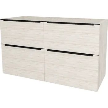 Koupelnový nábytek Mereo Mailo Koupelnová skříňka 1205x700x476 mm, černé madlo, Multidecor, White Loft Pine, CN593SBWLP1