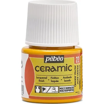 Speciální výtvarná barva Barva na keramiku Pébéo Ceramic 45 ml - 22 Orange Yellow