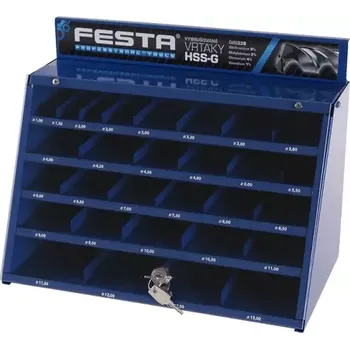 Příslušenství k vrtačce BOX s vybrušovanými vrtáky HSS-G W9 (L19669)