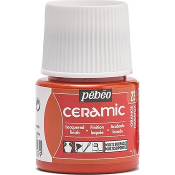 Speciální výtvarná barva Barva na keramiku Pébéo Ceramic 45 ml - 23 Orange