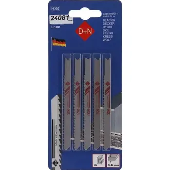 Pilový plátek Plátky do přímočaré pilky B&D 5ks 75mm/1mm, HSS, 11030, Levior 24081 (L24081)