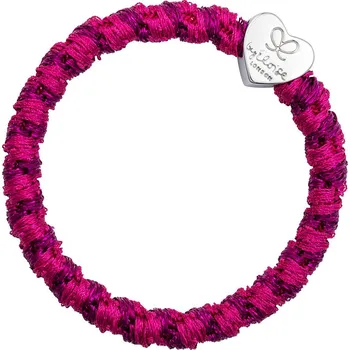 By Eloise London Silver Heart Woven barva Magenta