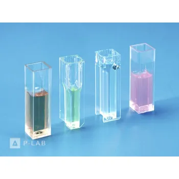 Kyveta spektroskopická PS a PMMA | KARTELL (Materiál: UV-grade PMMA, Popis: Semi-mikro kyvety, Objem (ml): 2,5, Balení (ks): 100)