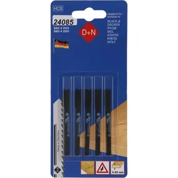 Pilový plátek Plátky do přímočaré pilky B&D 5ks 50mm/1mm, 12420, Levior 24085 (L24085)