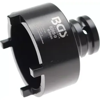 Zástrčná hlavice 1/2" na matice se zářezy KM BGS108265-9. Vnější čep 63 mm (BGS108265-9)