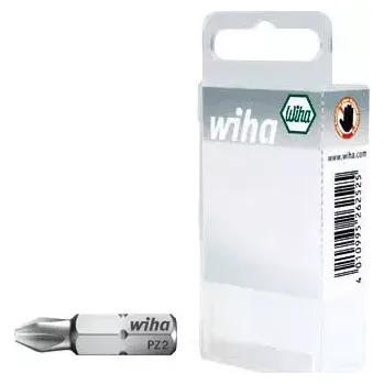 Bit Bity 1/4" Pozidriv PZ1 x 25 mm Wiha 7012 Z (20 ks v plastové krabičce) (WIHA35709)