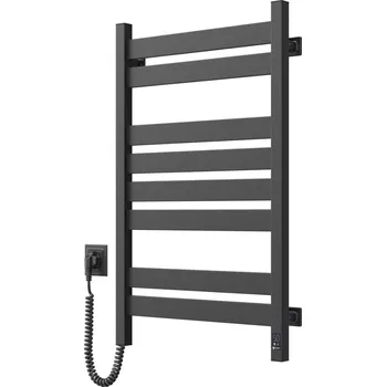 Radiátor Koupelnový žebříkový radiátor s term. LARGO 432W/230V 80,6 cm IP44 černá levá