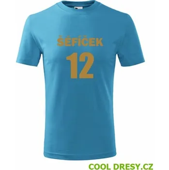 Tričko Šéfíček 12 - Barva: tyrkysová, Velikost 12let