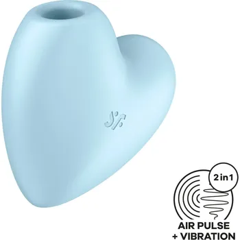 Vibrátor Stimulátor klitorisu SATISFYER CUTIE HEART modrý - s kupónem KUP15 cena 676 Kč + extra diskrétní expedice