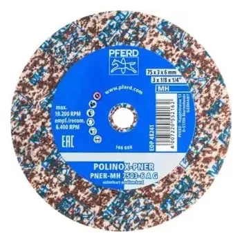 Brusný kotouč Netkané brusné kotoučky POLINOX 75 mm Pferd PNER-MH 7503-6 A G (PF4007220496473)
