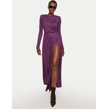 Dámské šaty Silvian Heach Každodenní šaty Gasnsky GPA24282VE Fialová Regular Fit 48