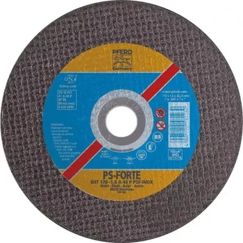 Řezný kotouč Rozbrušovací kotouč EHT 115-1,2 A 60 P PSF-INOX/22,23. PFERD – PS-FORTE (PF4007220810293)