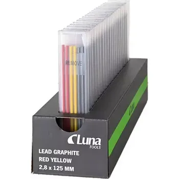 Náhradní tuhy Luna LSP 2,8 mm, žlutá, červená, černá (display 20x sada po 6 ks) (LUNA266221019)
