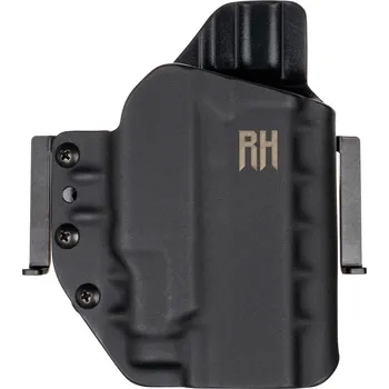 Příslušenství pro sportovní střelbu RH Holsters FROGY - Glock 48 Rail MOS + Streamlight TLR-7 Sub - vnější kydexové pouzdro - poloviční sweatguard - černá Pouzdro je pro: Levák