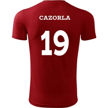 Dětský fotbalový dres Cazorla - Barva: červená, Velikost 12let