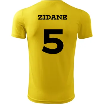 Dětský fotbalový dres Zidane - Barva: žlutá, Velikost 6let