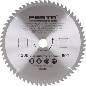 Pilový kotouč FESTA 300 x 30 x 3,2 mm 60 zubů