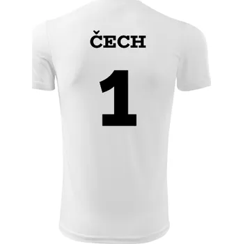 Sport Dětský fotbalový dres Čech - Barva: bílá, Velikost 6let