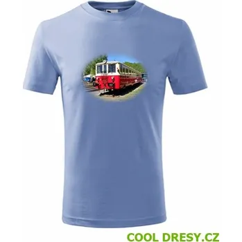 Dětské tričko s motoráčkem 830 - Barva: nebesky modrá, Velikost 6let