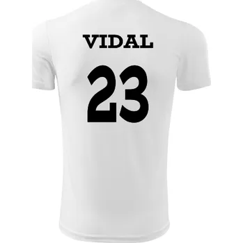 Dětský fotbalový dres Vidal - Barva: bílá, Velikost 8let