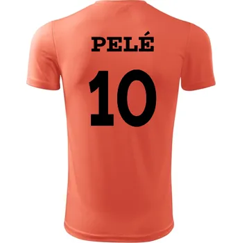 Sport Dětský fotbalový dres Pelé - Barva: neonově oranžová, Velikost 12let