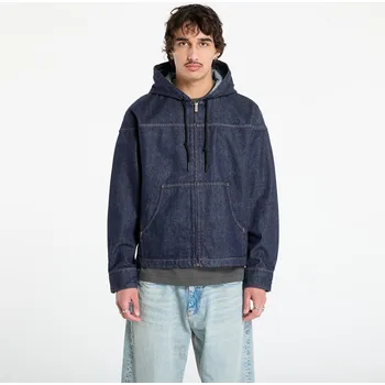 Bunda Calvin Klein Jeans Denim Zip Front Hood Jacket Blue XL