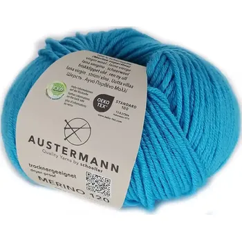 Příze Austermann Merino 120 EXP 135 Tyrkysová (Příze Merino 120 EXP TURKIS)