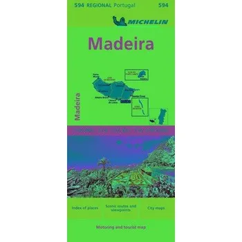 Cizojazyčná kniha Madeira - Michelin Regional Map 594 - Michelin