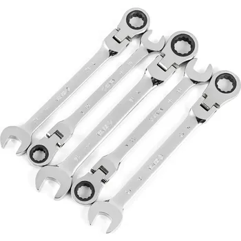 Ruční nářadí 5 ks Sada metrických ráčnových klíčů s ohebnou hla (SATAST09082SJ)