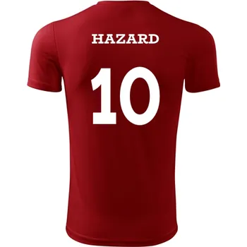 Dětský fotbalový dres Hazard - Barva: červená, Velikost 8let