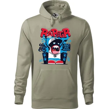 Pánská mikina Pánská mikina s potiskem Rapstar Velikost (muž): S, Vyberte barvu: Světlá khaki