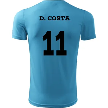 Míčový sport Dětský fotbalový dres D. Costa - Barva: tyrkysová, Velikost 6let