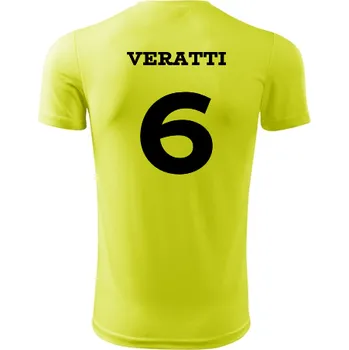 Dětský fotbalový dres Veratti - Barva: neonově žlutá, Velikost 6let