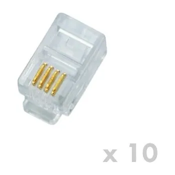 Konektor DATACOM Plug UTP CAT3 4p4c- RJ10 lanko (10ks) 4101