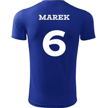 Míčový sport Dětský volejbalový dres se jménem - Barva: královská modrá, Velikost 12let