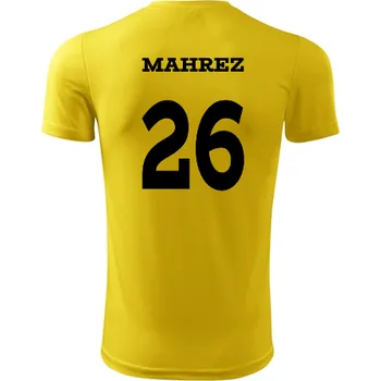 Dětský fotbalový dres Mahrez - Barva: žlutá, Velikost 10let