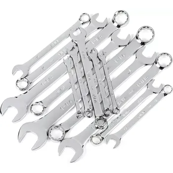 Ruční nářadí 14 ks. Sada kombinovaných klíčů SAE - 3/8, 7/16, 1 (SATAST09069SJ)