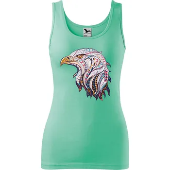 Dámské tílko s potiskem Hlava orla Velikost: L, Barva: Mátová