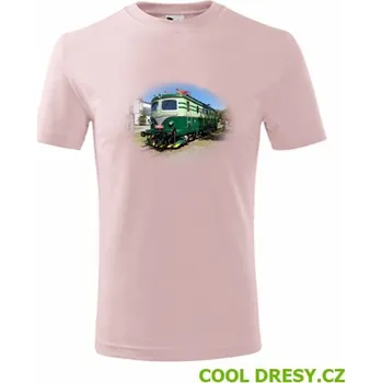 Dětské tričko s elektrickou mašinkou Bobina - Barva: růžová, Velikost 6let