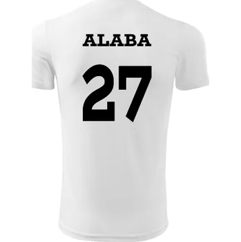Dětský fotbalový dres Alaba - Barva: bílá, Velikost 12let