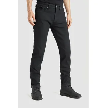 Moto oblečení PANDO MOTO kalhoty jeans STEEL BLACK 02 Slim black - W31-L34