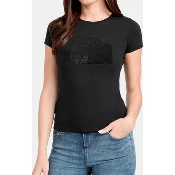 Dámské černé triko Guess - Velikost M, Barva Černá 56309 R4BI29 KBRVO