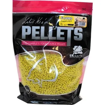 Pelety LK Baits Fluoro Pellets Pineapple/N-Butyric 1kg Průměr 4mm