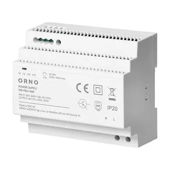 spínaný zdroj ORNO OR-PSU-1667 Zdroj spínaný 24V DC 6,25A, 150W na DIN lištu