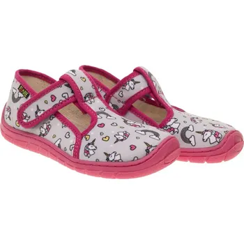 Dívčí bačkory FARE BARE dětské papuče na suchý zip, velikost 29, artikl 5202453