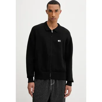 Dámský svetr Bavlněný kardigan Tommy Jeans DM0DM22106 černá 99X, vel. XL