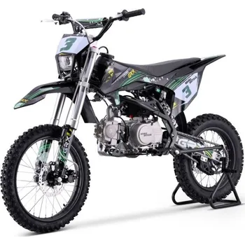 Dětské elektrovozidlo Benzinový Motocross pro dospívající děti i dospělé Beneo Motors Cross GRX zelený - 125cm3