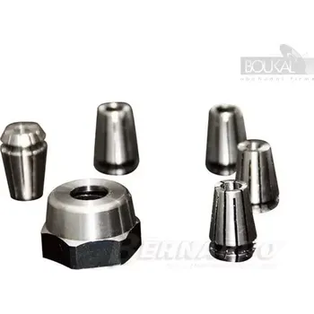 Příslušenstí k soustruhu Upínač a kleštiny Bernardo pr. 1 - 6 mm. Sada 6 dílů (BER031592)